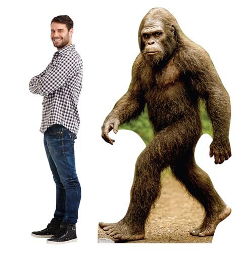 Bigfoot Walking Cardboard Cutout - Life-Size Standee for Parties & Events - 75" Tall - Reusable Decor
