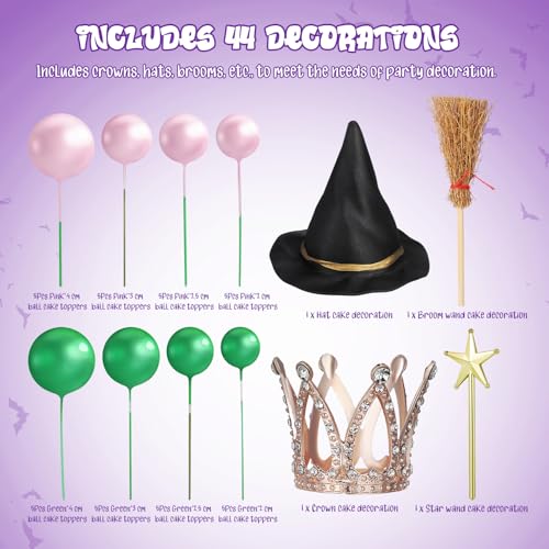 Halloween Cake Decorations Set - Wicked Cake Toppers & Accessories