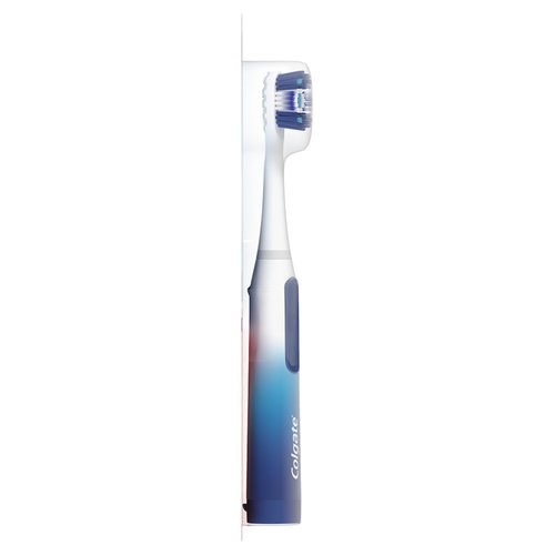 Colgate 360 Power Deep Clean Battery Operated Sonic Toothbrush, Soft Adult Toothbrush, Includes 1 AA Battery, Rubber Polisher, and Tongue and Cheek Cleaner