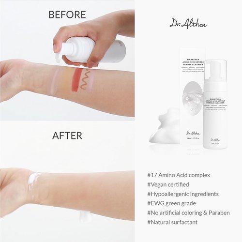 Dr.Althea Amino Acid Gentle Bubble Cleanser - Vegan Foam Face Wash for Sensitive Skin | 4.73 fl oz