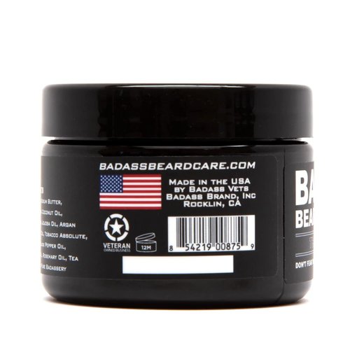 Badass Beard Care Beard Butter For Men - THE OUTLAW, 3 oz - Made of Natural Ingrediens for Healthy, Soften and Itchness Free Beard and Mustache