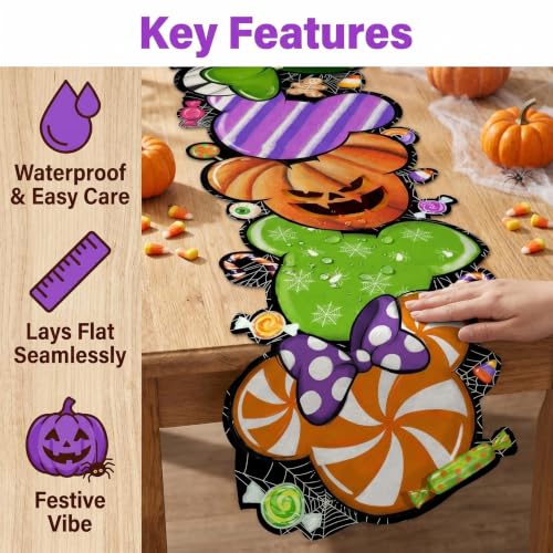 Halloween Table Runner Shaped 13x72 Inch Spooky Party Decor - Variation of THIS Listing
