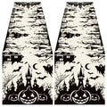 Halloween Table Runner 2 Pack Spooky Haunted Style 13 x 72 Inch Linen Decor