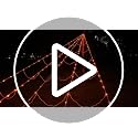 Kenburg 23Ft Large Orange Spider Web Halloween Decorations Outdoor Lights with 2 Giant Spiders & 8 Modes