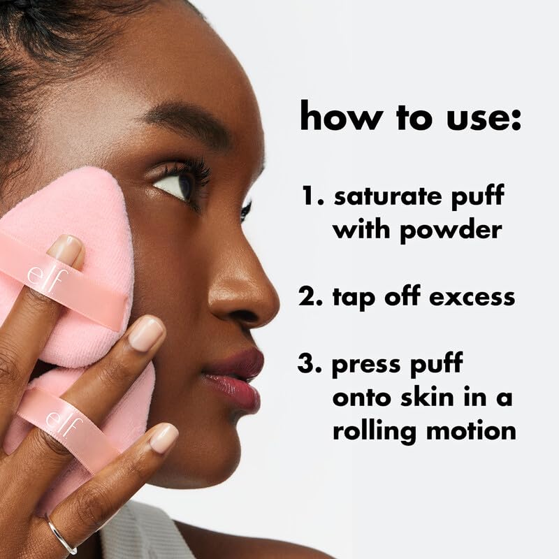 Reusable Powder Puff for Face Makeup - 1 Ounce - Vegan & Cruelty-Free