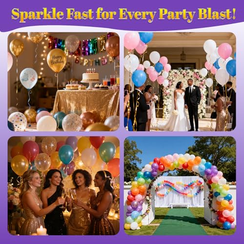 Balloon Shine Spray - 19 oz Waterproof Latex & Foil Balloon Luster