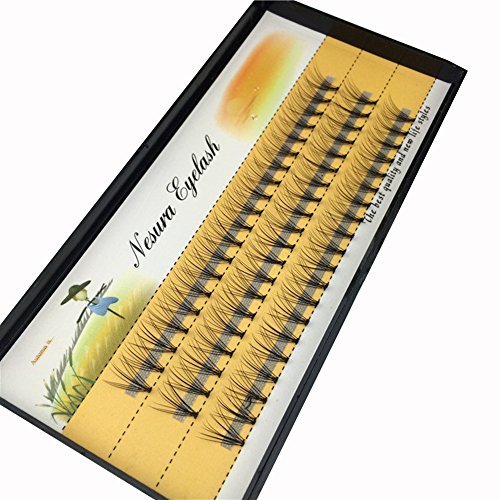 False Eyelashes 10D Volume Clusters - Natural Long 10mm Handmade Lashes