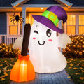 4 Ft Halloween Inflatable Ghost Outdoor Decoration with LED Lights