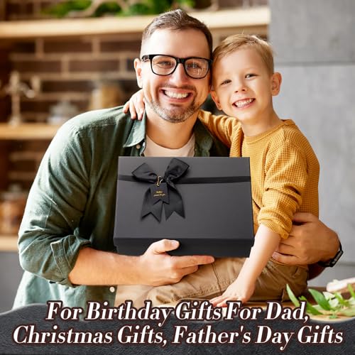 Modern Men's Gift Basket Tumbler Wallet Hat Set - Black Style