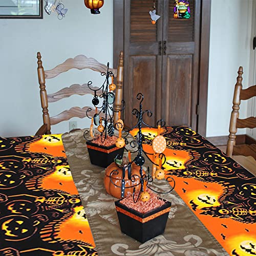 Halloween Waterproof Plastic Tablecloth 54x72 Inches - 3 Pack Party Cover