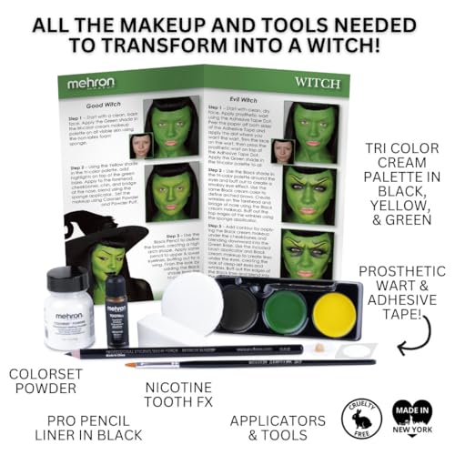 Mehron Makeup Professional Witch Character Kit - Costume & Stage Makeup