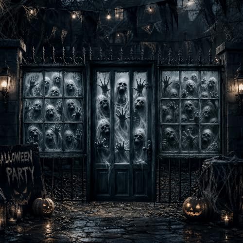 Halloween Skeleton Door & Window Covers Banner Set - 3 Pieces