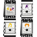 Halloween Kitchen Towels Set - Funny Hand Towels for Bathroom & Kitchen, Multicolor, 4 Pcs