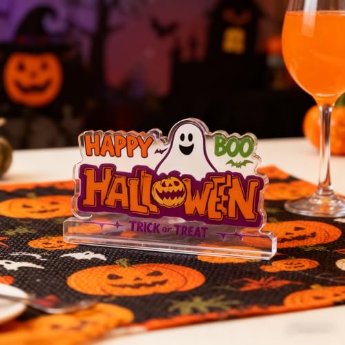 Halloween Ghost Decorations Acrylic Spooky Basket Gifts Indoor Decor