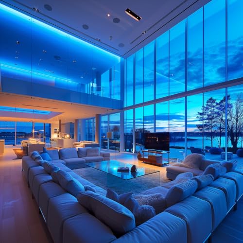 24V COB LED Strip Lights ICE Blue 16.4ft High Density Flexible Decor