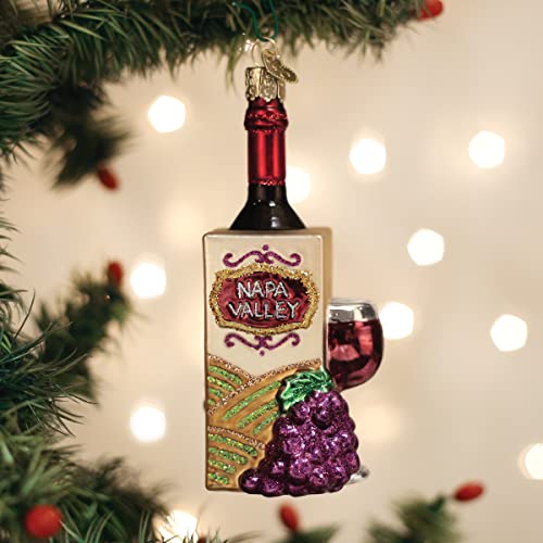 Old World Christmas Napa Valley Glass Blown Ornament - Handcrafted Holiday Vineyard Decor