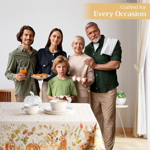 Maison d'Hermine Fall Pumpkin Passion Tablecloth 60x90in Reusable Cotton