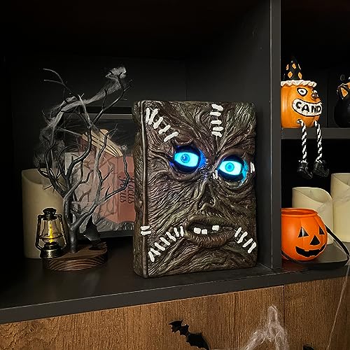 Halloween Magic Spell Book Decor - Motion Activated Blink Eyes