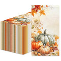 Fall Pumpkin Paper Napkins - Thanksgiving & Harvest Party Disposable Tableware