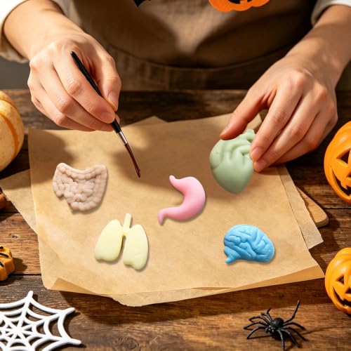 Halloween Realistic Human Organ Silicone Mold 2 Pack for Cake & Candy Decoration