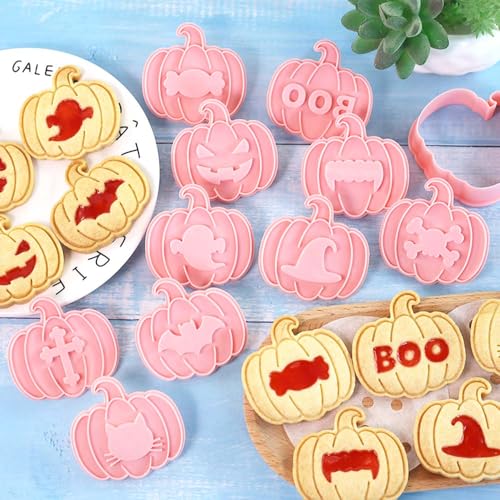 Mini Pumpkin Cookie Cutter Set - Halloween & Dia de los Muertos Faces - Pumpkin-P