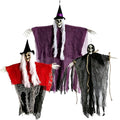 Halloween Skeletons & Witch Decorations Set - Hanging Outdoor Indoor Decor
