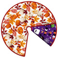 Fall Halloween Reversible Tree Skirt - 36 Inch Seasonal Holiday Decor - Fall & Halloween Design