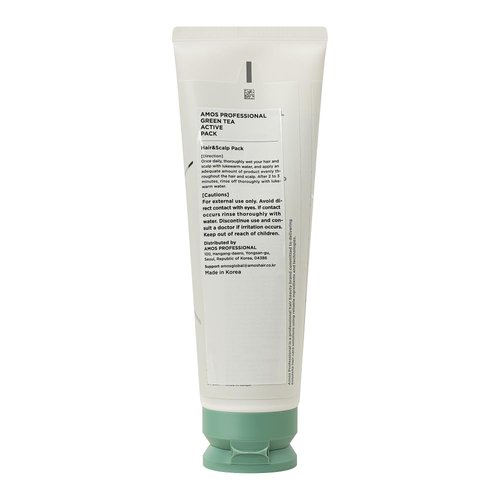 AMOS PROFESSIONAL Green Tea Active Hair & Scalp Pack l Anti-Aging for Fine, Thinning Hair | Moisturizing & Volumizing Hair, 8.4 fl. oz.