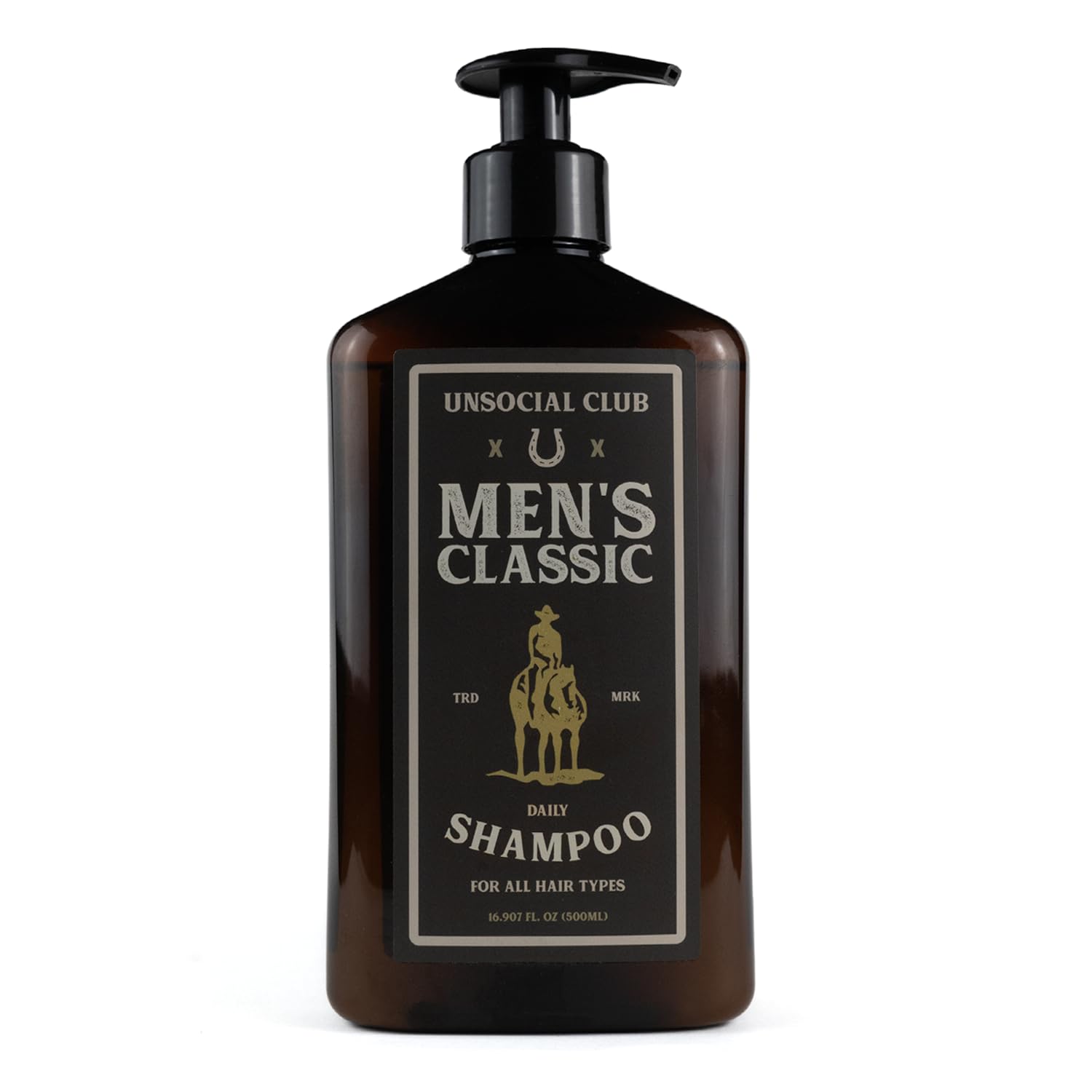 Unsocial Club Men's Shampoo - Hydrating & Cleansing Formula for All Hair Types | 16.9 oz