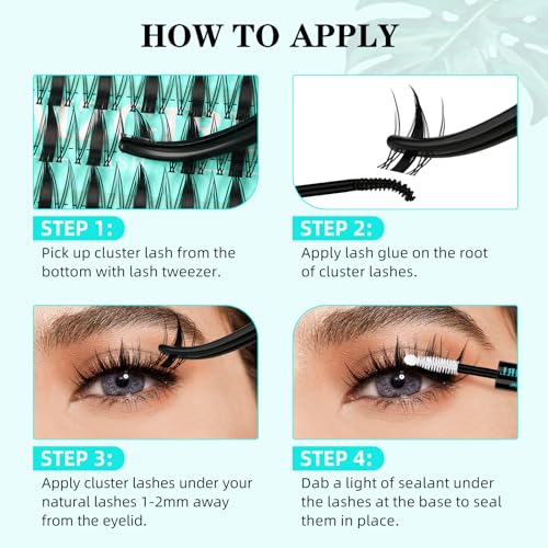 Autumn Leaves 168pcs C Curl Manga Anime Lash Clusters 10-18mm - Light & Soft, Reusable