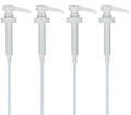 5ml High Output Syrup Pumps, 38/400 Neck Size Plastic Ribbed Dispensing Pumps for Coffee Syrup, Flavor, and Sauce Bottles (Pack of 4)