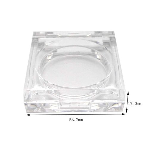 Skiennix Transparent Empty Powder Case - Refillable Cosmetic Container Jar for Makeup | 4 Pcs, 4.5g