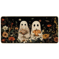 Halloween Ghost Doormat 17x36 Inch Indoor Outdoor Welcome Mat - Two Ghosts Variation