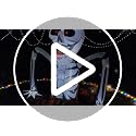 5 FT Halloween Inflatable Skeleton Rising from Ground with LED Lights - Half Skeleton Version