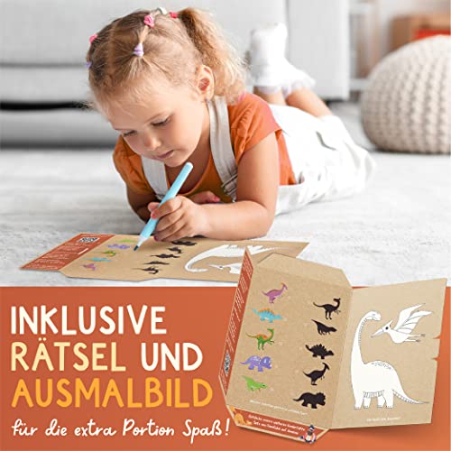 Kids Temporary Tattoos Dinos Theme - 120 Skin-Friendly, Dermatologically Tested & Made in Germany