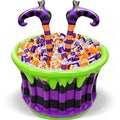 Large Inflatable Halloween Witch Cauldron Cooler - Party Decor & Drink Station
