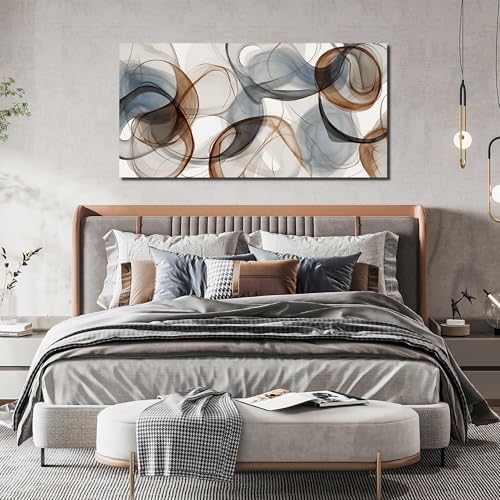 Large Abstract Canvas Wall Art for Bedroom and Living Room Decor