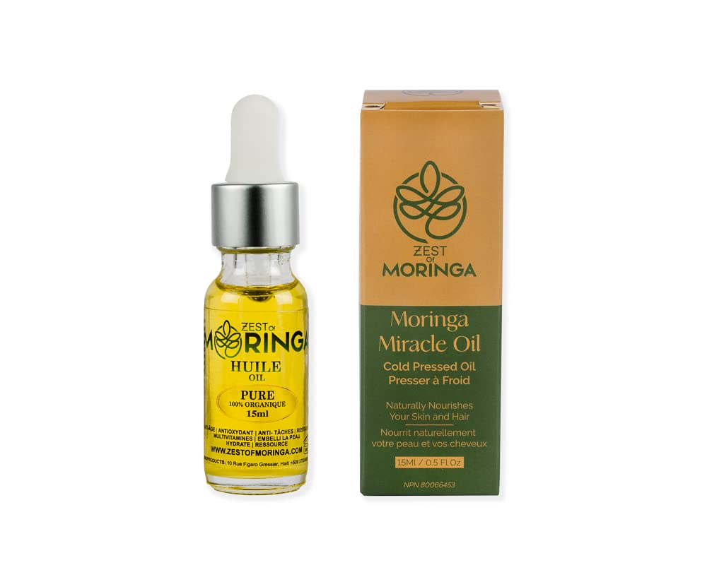 Zest Of Moringa Face Oil - 100% Pure & Organic Moringa Oil for Skin and Hair Care | 15 ML