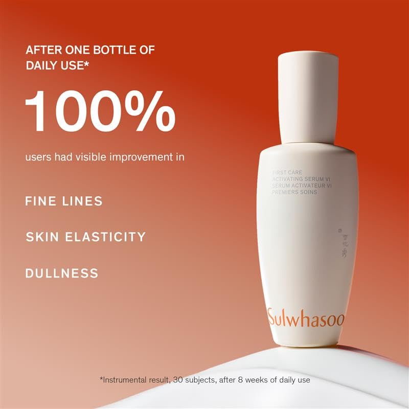 Sulwhasoo First Care Activating Serum - Anti-Aging Formula for Fine Lines & Dryness | 500-Hour Aged Ginseng & Vitamin C