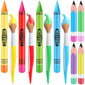 Inflatable Art Supplies Set - Large Crayons, Paintbrushes & Pencils - Bright Color 12pcs