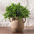 Retro Ceramic Flower Vase - 7.1-Inch Farmhouse Rustic Home Decor - Gift Idea