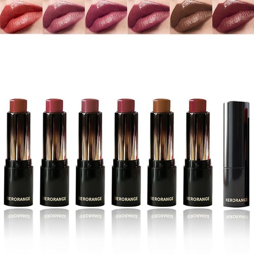 Skiennix 6-Piece Glossy Lipstick Set - Long-Lasting Moisturizing Formula | Light Color Finish