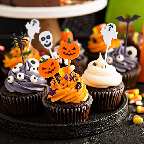 Halloween Animal Fruit Food Picks - 50 Cartoon Fruit Forks for Kids Party