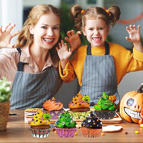 Halloween Cupcake Liners - Ghost Pumpkin Baking Cups Set of 450, 9 Designs