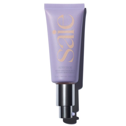 Saie Sunvisor Broad Spectrum Sunscreen Moisturizer SPF 35 - Hydrating Daily Face Sunscreen with Zinc Oxide & Hyaluronic Acid (1.35 fl oz)