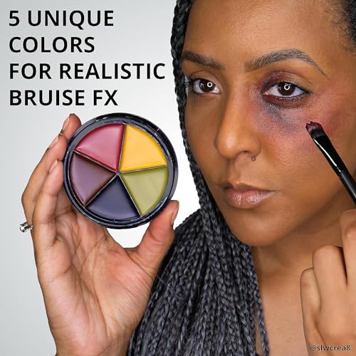 Pro FX Bruise Makeup Wheel - 5 Color Special Effects for SFX, Halloween, Cosplay