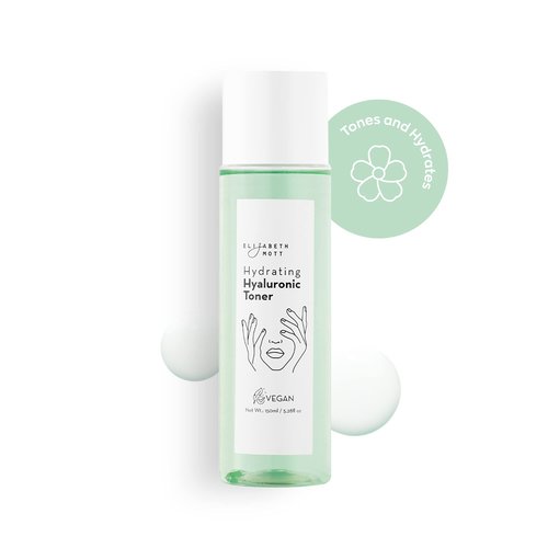 Elizabeth Mott Hydrating Hyaluronic Toner - 2‑in‑1 Serum & Toner Hyaluronic Acid & Antoxyl Extract - Lightweight Korean Skincare for Hydration, Pore Minimizer & Glow – Vegan & Cruelty-Free, 150 ml