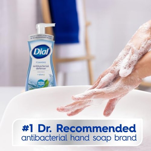 Dial Antibacterial Foaming Hand Wash Spring Water Scent, 30 Ounce Pack of 4 and 52 Ounce Hand Soap Refills