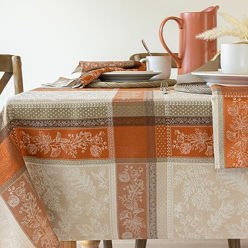 Heirloom Harvest Rectangular Tablecloth 60x84 Inches - Autumn Foliage Pattern