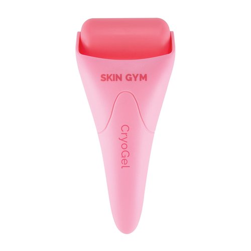 SKIN GYM CryoGel Pink Roller, Cooling Facial Tool for Puffiness and Skin Firming